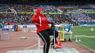 Thuraya Al Zaabi at the Asian Games in Guangzhou, China, in December 2010.