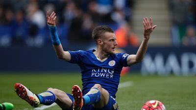 Jamie Vardy. Adrian Dennis / AFP