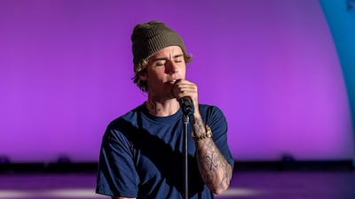 Singer Justin Bieber performs for the 54th annual Country Music Association Awards from Los Angeles. Reuters