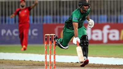 Fujairah's Ali Shan Sharafu bats