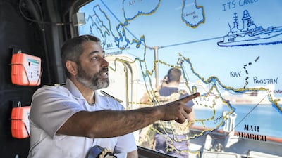 European Multi-Mission Frigate (FREMM), Italian frigate, Carlo Margottini (F 592) has docked at the Abu Dhabi Port with Commander Marco Guerriero as the Captain.