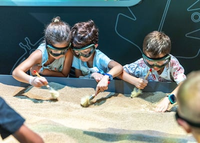 Hands-on activities are designed to introduce younger visitors to scientific discovery through play, with the exhibition encouraging them to explore further across the museum’s permanent galleries. Ruel Pableo for The National