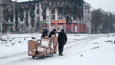 British Prime Minister Rishi Sunak at the Munich Security Conference said that Ukraine must be given 'advanced Nato-standard capabilities' to protect cities such as Bakhmut. EPA