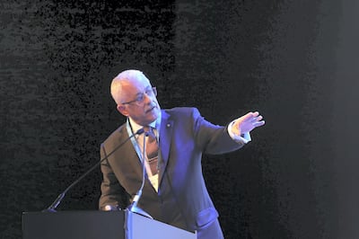 Dr Tarek Shawki, Egypt's education minister, shared his vision for his country's new education model during the Global Educational Supplies and Solutions. Chris Whiteoak / The National