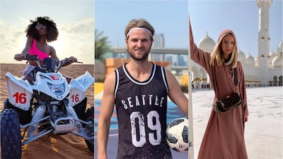 AJ Odudu, Brian Mengel and Leonie Hanne are among the famous faces spotted in the UAE this week. Instagram