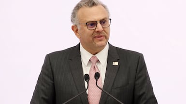 Massad Boulos at an event in Abu Dhabi in November. Chris Whiteoak / The National