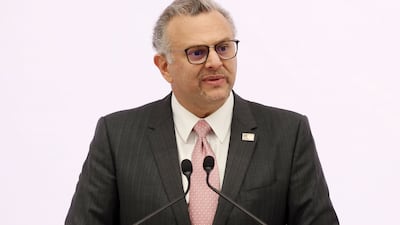 Massad Boulos at an event in Abu Dhabi in November. Chris Whiteoak / The National