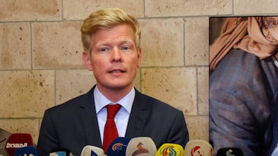 UN special envoy for Yemen Hans Grundberg, pictured in 2022. Getty Images