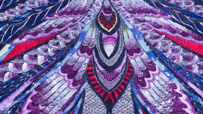 Fans can get a close-up look at the designer's craftsmanship at the exhibition. Courtesy SCAD