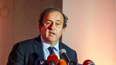 Some hoped Uefa president Michel Platini would run against Sepp Blatter in next year’s Fifa presidential election but Platini has said he will not stand for football’s top office. AFP PHOTO PHILIPPE HUGUEN