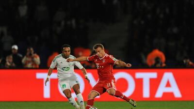 Shaqiri in action for Bayern against Raja Casablanca. Getty