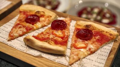 Pepperoni pizza at Marco’s New York Italian. The National