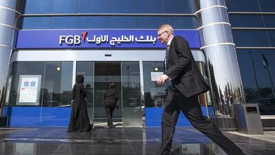 FGB said its 2014 profit grew 18 per cent to Dh5.66 billion from Dh4.77bn in 2013. Mona Al Marzooqi / The National