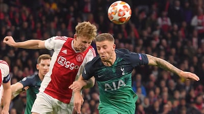 Toby Alderweireld: 8/10. A late block on Frenkie de Jong as Ajax threatened to kill off Spurs comeback epitomised the Belgian's class. AFP