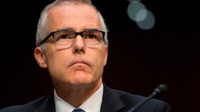 FBI Director Andrew McCabe. AFP Photo