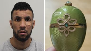 Enzo Conticello has been jailed for stealing items including a valuable Faberge egg. Photo: Metropolitan Police