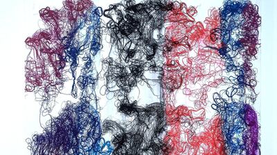 Ghada Amer's 'Towards a New Painting' Victor Besa / The National