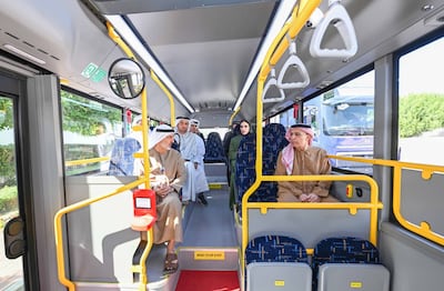 The new fleet features comfortable seating and high safety standards. Photo: RTA Dubai