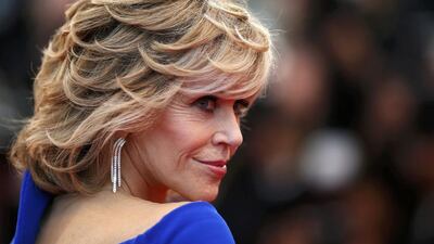 Actress Jane Fonda poses on the red carpet as she arrives for the screening of the film The Sea of Trees. Reuters