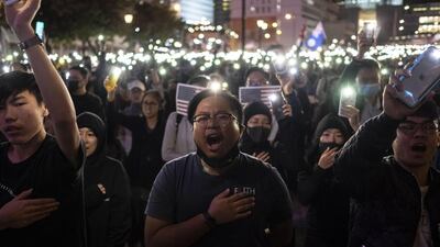 Musicians have composed songs to boost demonstrators’ morale Bloomberg