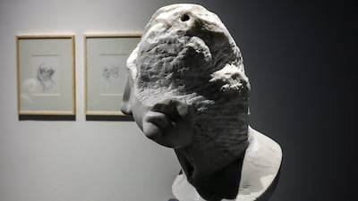 Vestiges is running at Ayyam Gallery until April 1. Victor Besa / The National