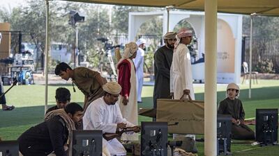 A competitor at the Fazza Championship for Saktoun Rifle Shooting in Dubai. Photo Courtesy / Organisers