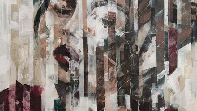 An untitled work by Besher Koushaji, a Syrian contemporary artist living in Dubai. Photo: Art Cairo