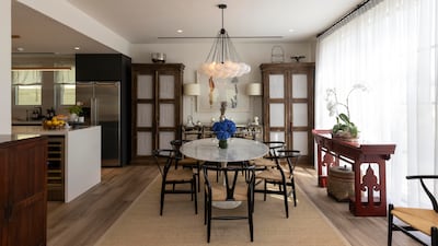 The dining area