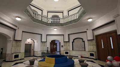 A picture of the interior of the palace complex near Baghdad International Airport.