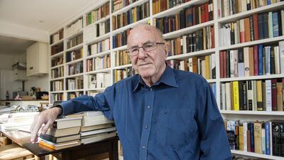 Writer and TV critic Clive James at his home in Cambridge, England. REX / Shutterstock.