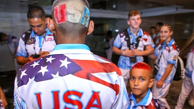 Team USA athletes ahead of the MMA Youth World Championships in Abu Dhabi.
