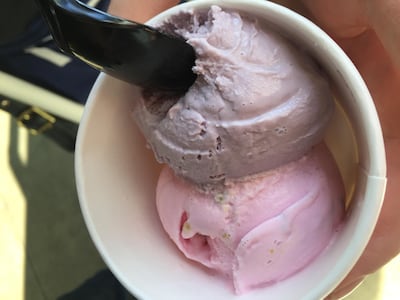 Ice cream at Salt & Straw, Portland.