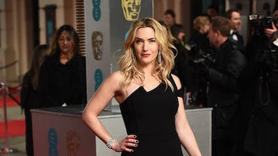 Kate Winslet, in Antonio Dorani, attends the Baftas at the Royal Opera House on February 14, 2016, in London, England. Getty Images