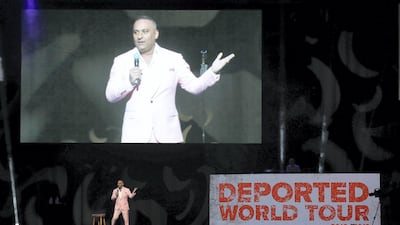 Russell Peters , stand-up comedian and actor performing at the new Coca Cola Arena, City Walk in Dubai. Pawan Singh / The National