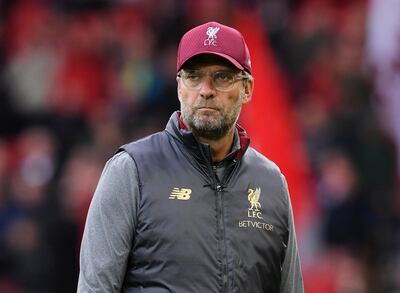 Liverpool manager Jurgen Klopp. Getty Images