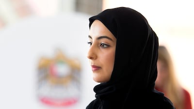 SHARJAH, UNITED ARAB EMIRATES, AUGUST 11, 2016. Shamma Al Mazrui, Minister of State for Youth Affairs and head of the UAE Youth Council. The Ministry of Climate Change and Environment hosted a Youth Circle today, under the title ÒClimate Change and Sustainability is Our Shared ResponsibilityÓ. The event is part of the Youth Circles initiative launched by His Highness Sheikh Mohammed Bin Rashid Al Maktoum, Vice President and Prime Minister of the UAE and Ruler of Dubai, and aims to integrate the youth in the UAEÕs development process by communicating with them and listening to their thoughts in finding solutions to various challenges. The Youth Circle, which was held at the Mleiha Archaeological Centre in Sharjah, was hosted by the Sharjah Investment and Development Authority. Photo: Reem Mohammed / The National (Reporter: Thaer Zriqat / Section: NA) ID 51663 *** Local Caption *** RM_20160811_YOUTH_003.JPG