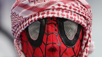 Khaleeji Spiderman. AFP