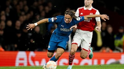 Kieran Tierney - 6, Was a threat down the left but hit a wild effort. Struggled a little bit defensively at times, especially when Madueke came on, getting booked for a cynical foul on the winger. Reuters