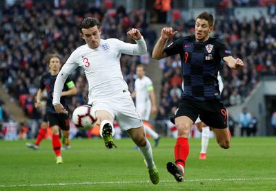 Ben Chilwell impressed at left-back in England's recent wins over the United States and Croatia. Reuters