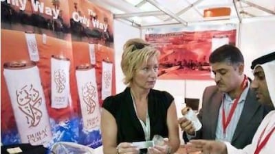Sophia Giewe during the launch of Dubai Cola at the Gulfood exhibition.