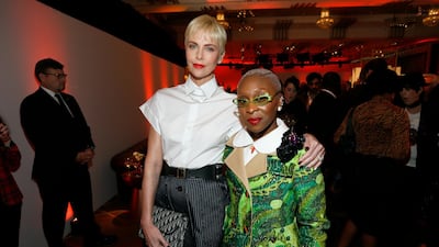 Charlize Theron and Cynthia Erivo. AP