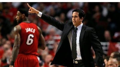 Erik Spoelstra, the Miami Heat coach, said establishing a good working relationship with LeBron James, after an awkward start, is one of the reason's the team has reached the NBA Finals.