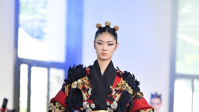 Elie Saab Fall-Winter 2019/2020 Haute Couture collection. AFP