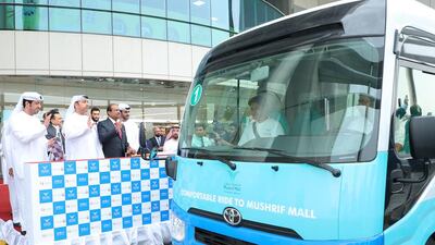 New bus service will transport shoppers to and from Mushrif Mall. Courtesy Department of Transport