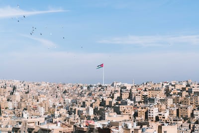 Amman is nicknamed the White City, owing to its pale limestone houses. Getty Images