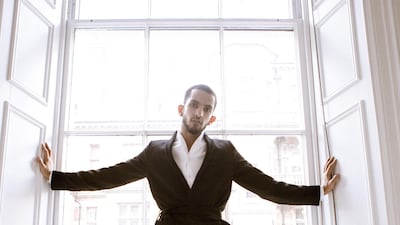 Ahmed Alkhyeli made his fashion week debut in London this year. Courtesy Ahmed Alkhyeli