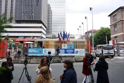 Outside the Bichat Hospital, Paris, where repatriated French passengers from the MV Hondius hantavirus-hit ship are in quarantine. Reuters