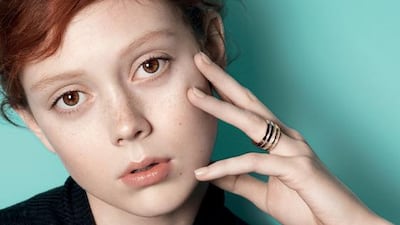 “Style changes and what you like changes. It’s a journey in finding yourself,” says model Natalie Westling, who sports the latest iteration of the Tiffany T collection, the Tiffany T Two rings. Courtesy Tiffany & Co