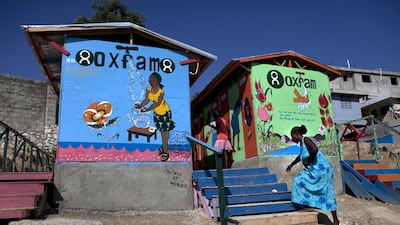 A latrine project led and financed by Oxfam after the 2010 Haiti earthquake. (Photo by Jonathan Torgovnik/Getty Images)