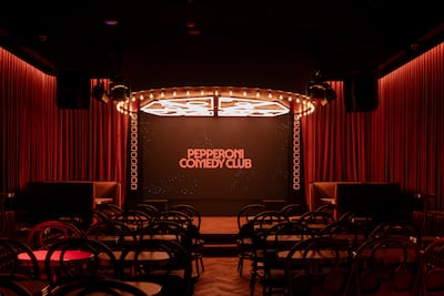 Pepperoni Comedy Club is a part diner, part comedy venue. Photo: Pepperoni Comedy Club